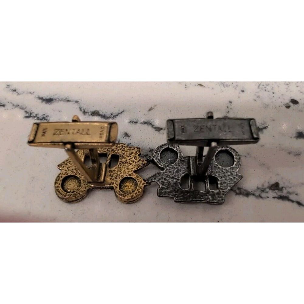 Vintage Zentall Lot Of Two‎ Stagecoach Cufflinks - Picture 6 of 6